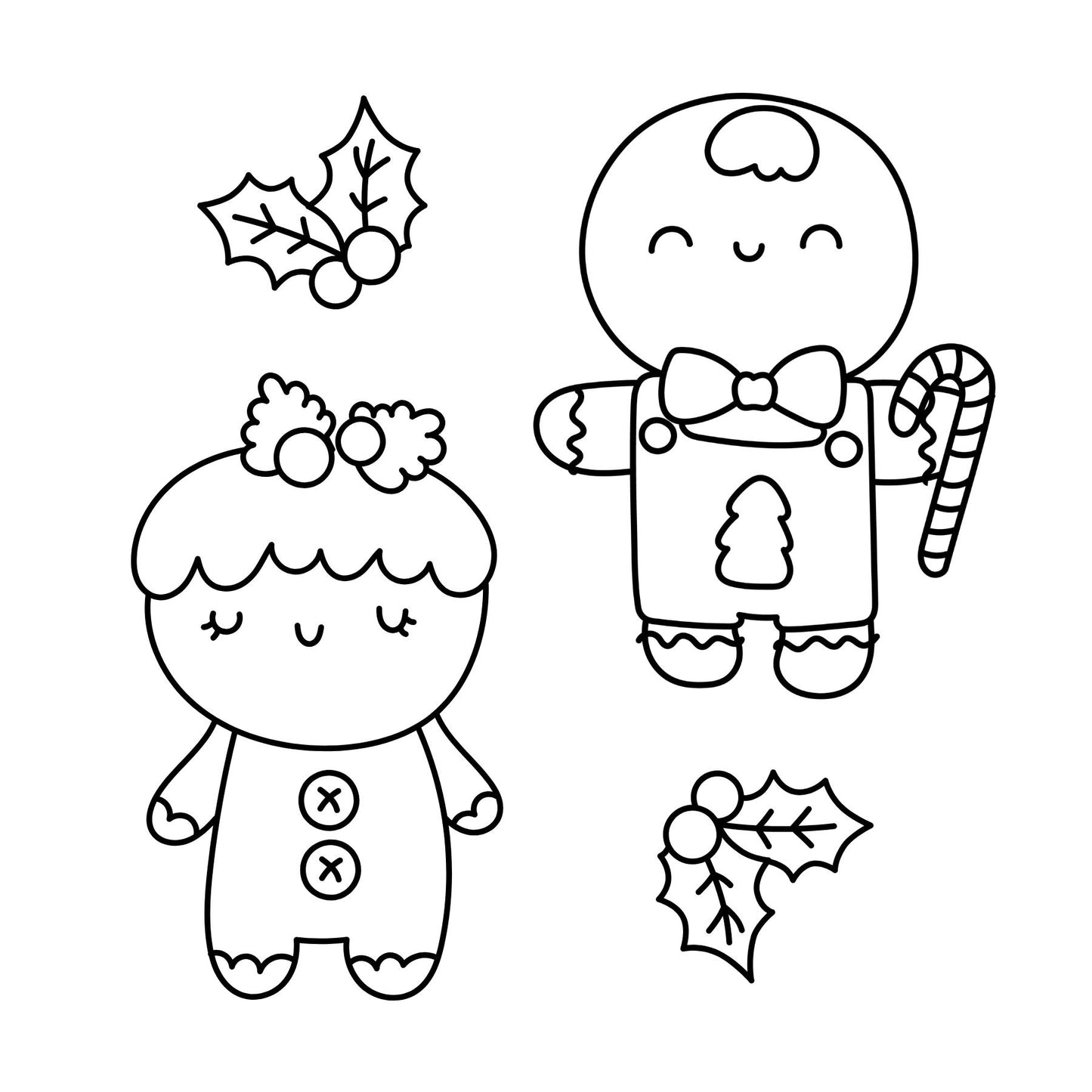 Christmas Cookies Mini Coloring Book