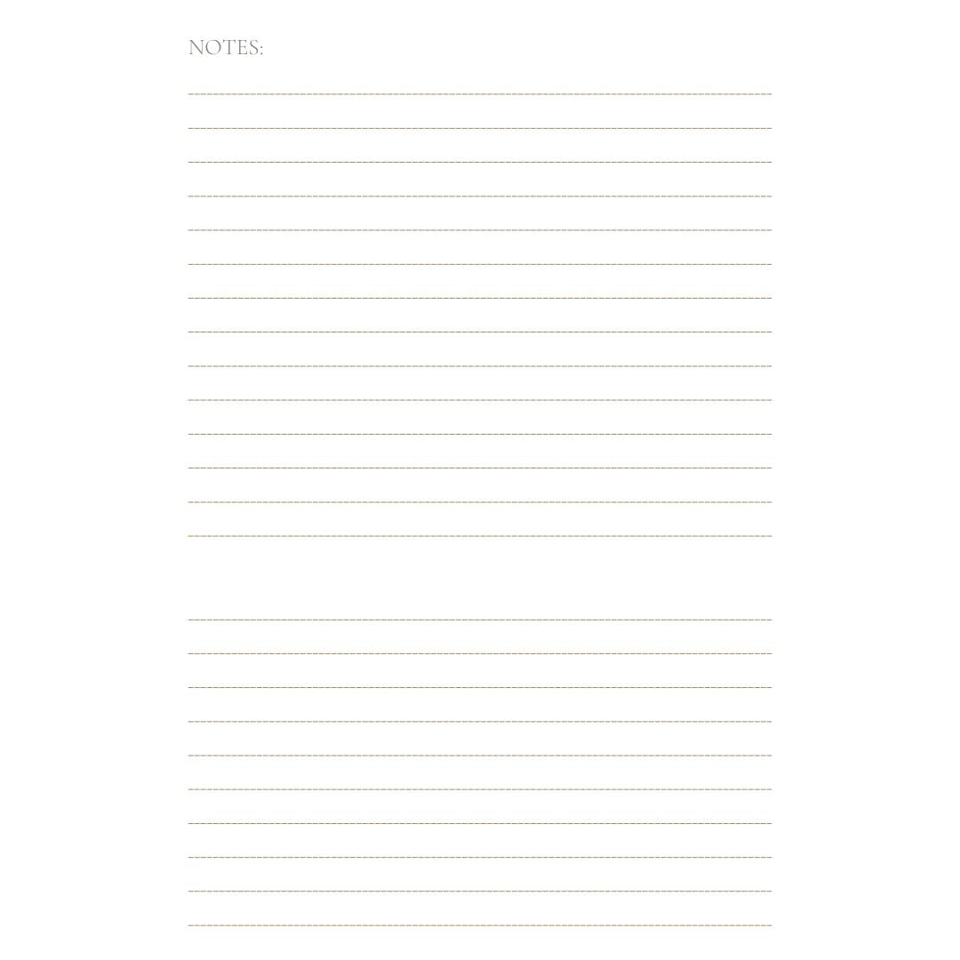 Dateless Self Care Journal