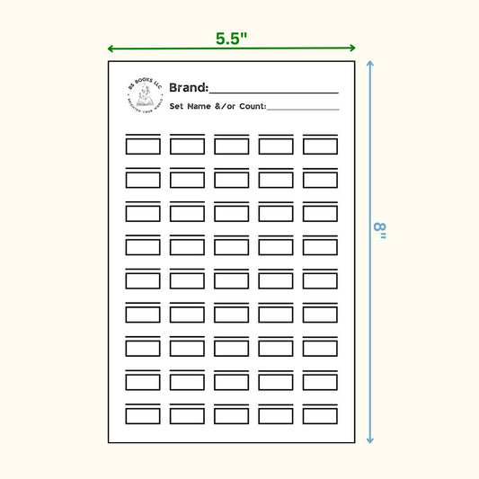 3 Swatch Sheets - 5.5" x 8.5" - White Cardstock