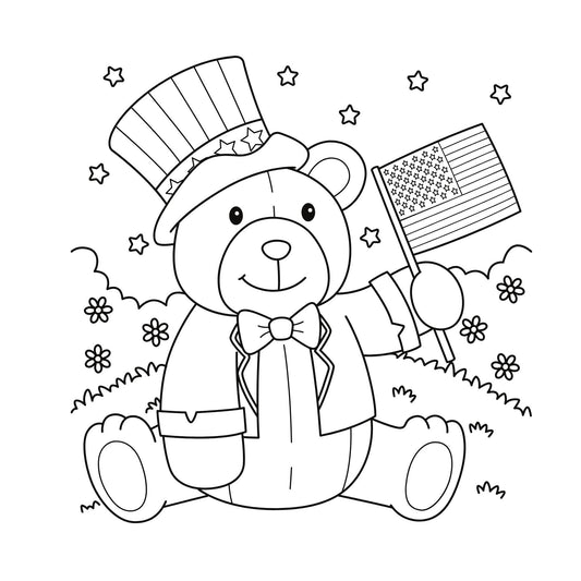 4th of July Mini Coloring Book