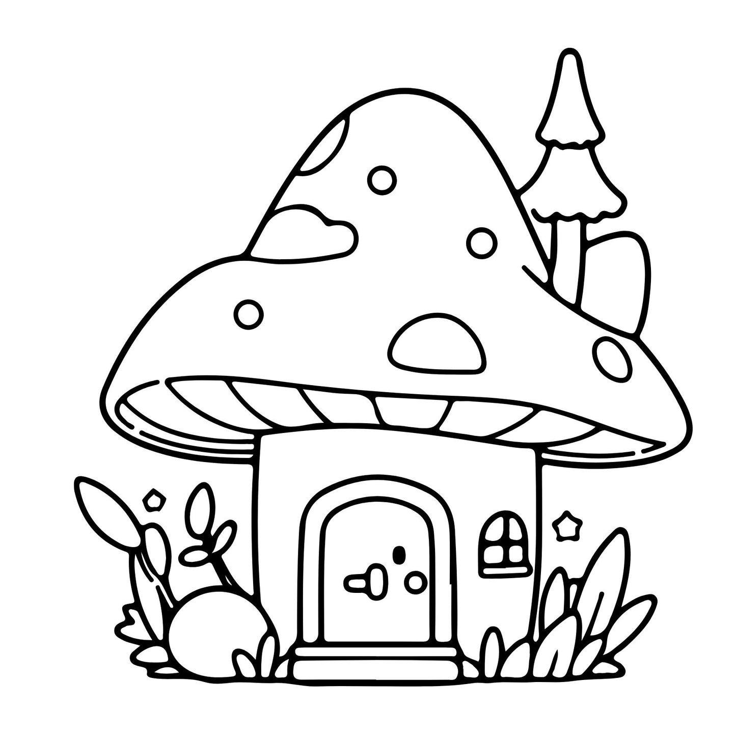 Mushrooms Mini Coloring Book