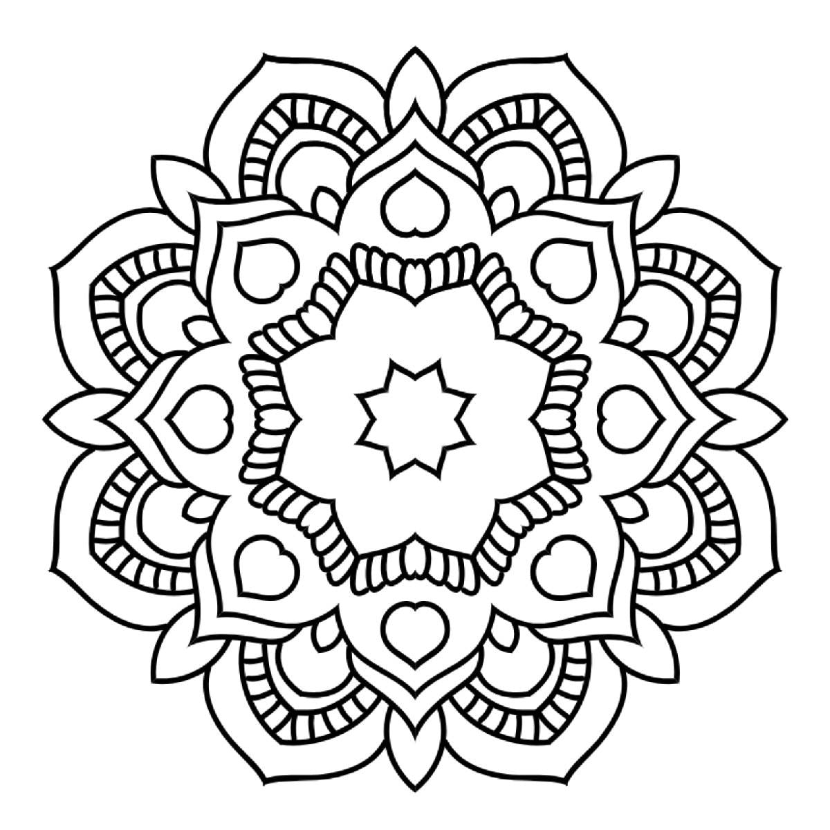 Simple Mandalas Coloring Book