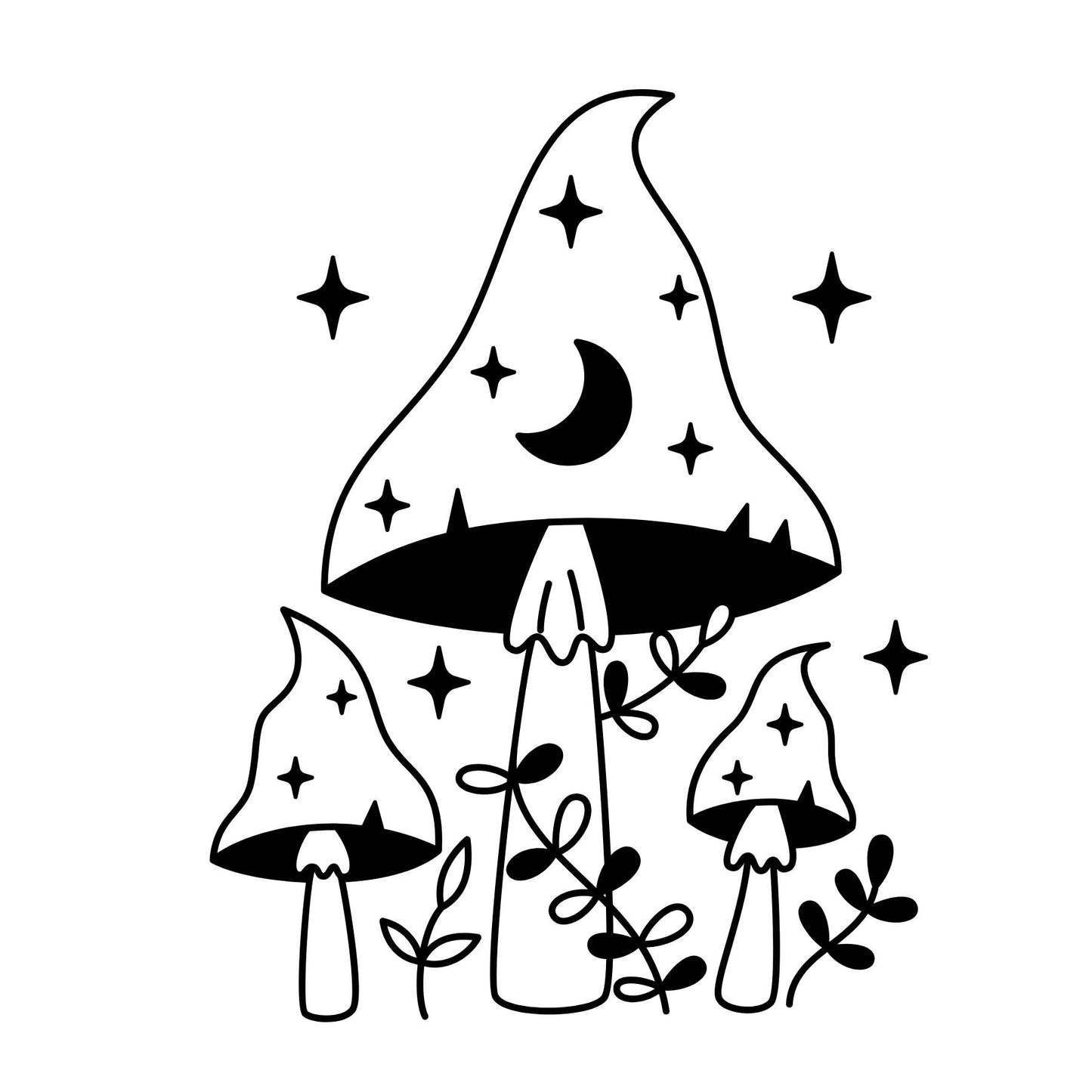 Mushrooms Mini Coloring Book