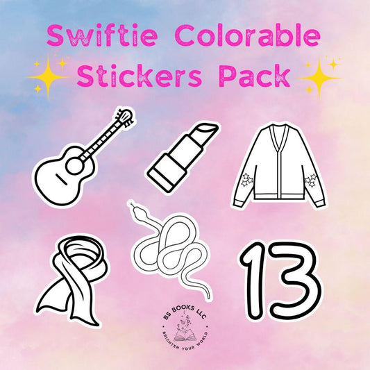 Swiftie Colorable Stickers Pack