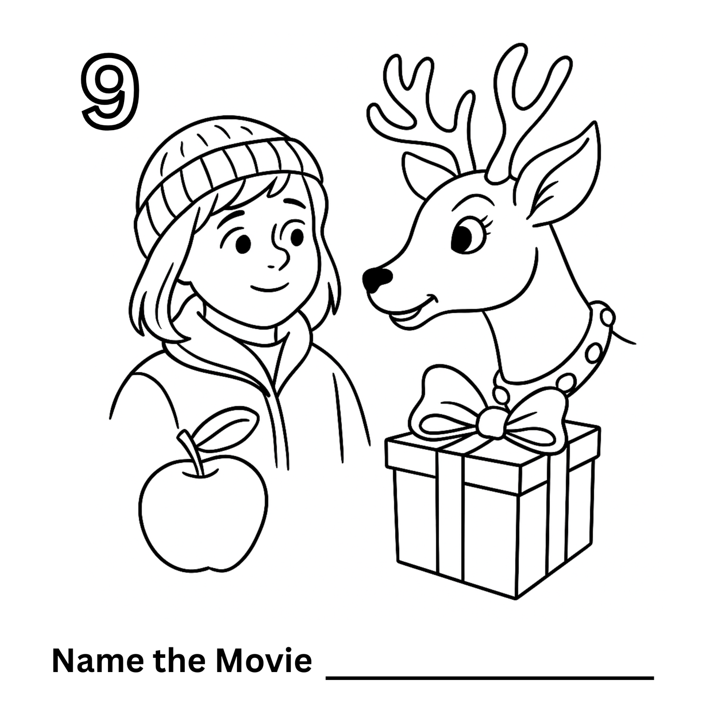 25 Days of Name The Christmas Movie Mini Coloring Book