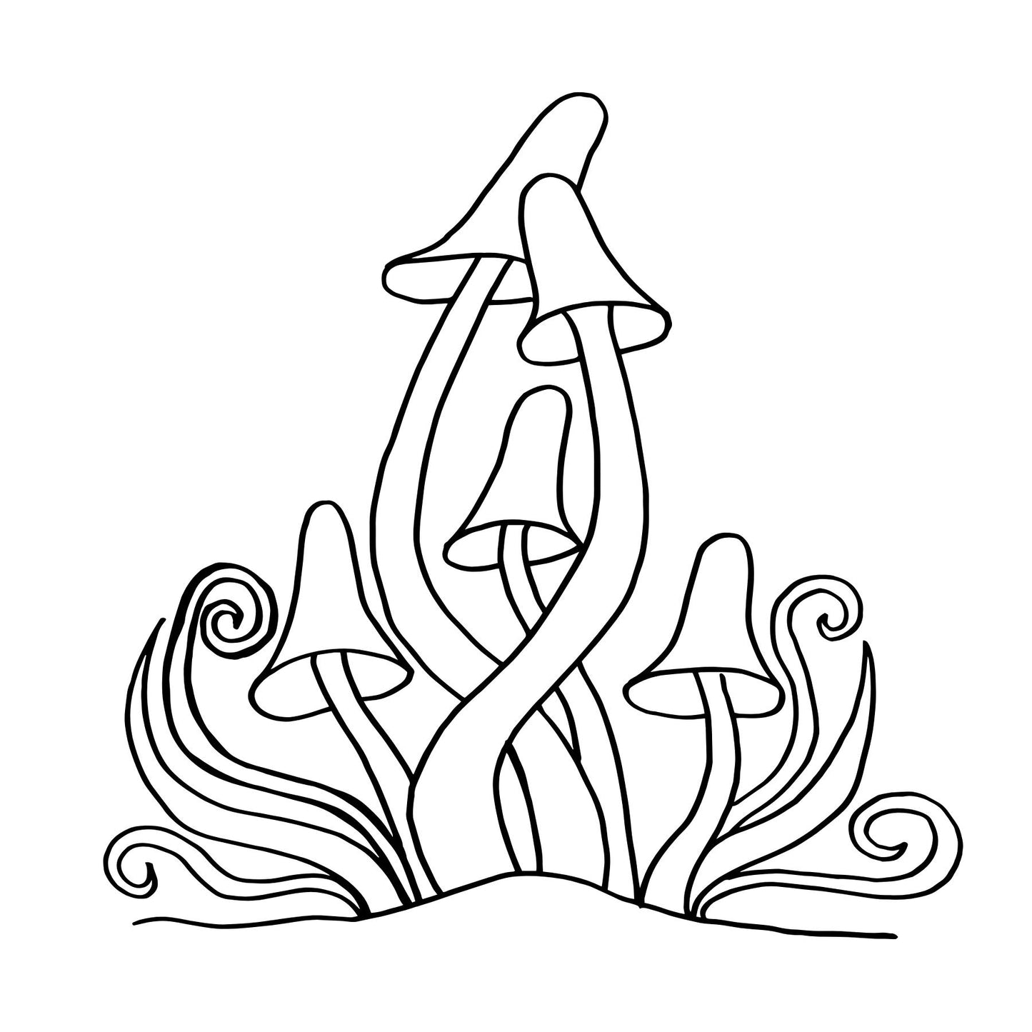 Mushrooms Mini Coloring Book