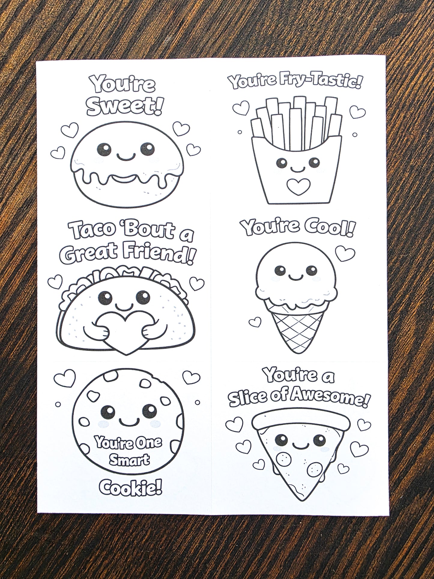 Sweetheart Snacks Valentine's Day Cards