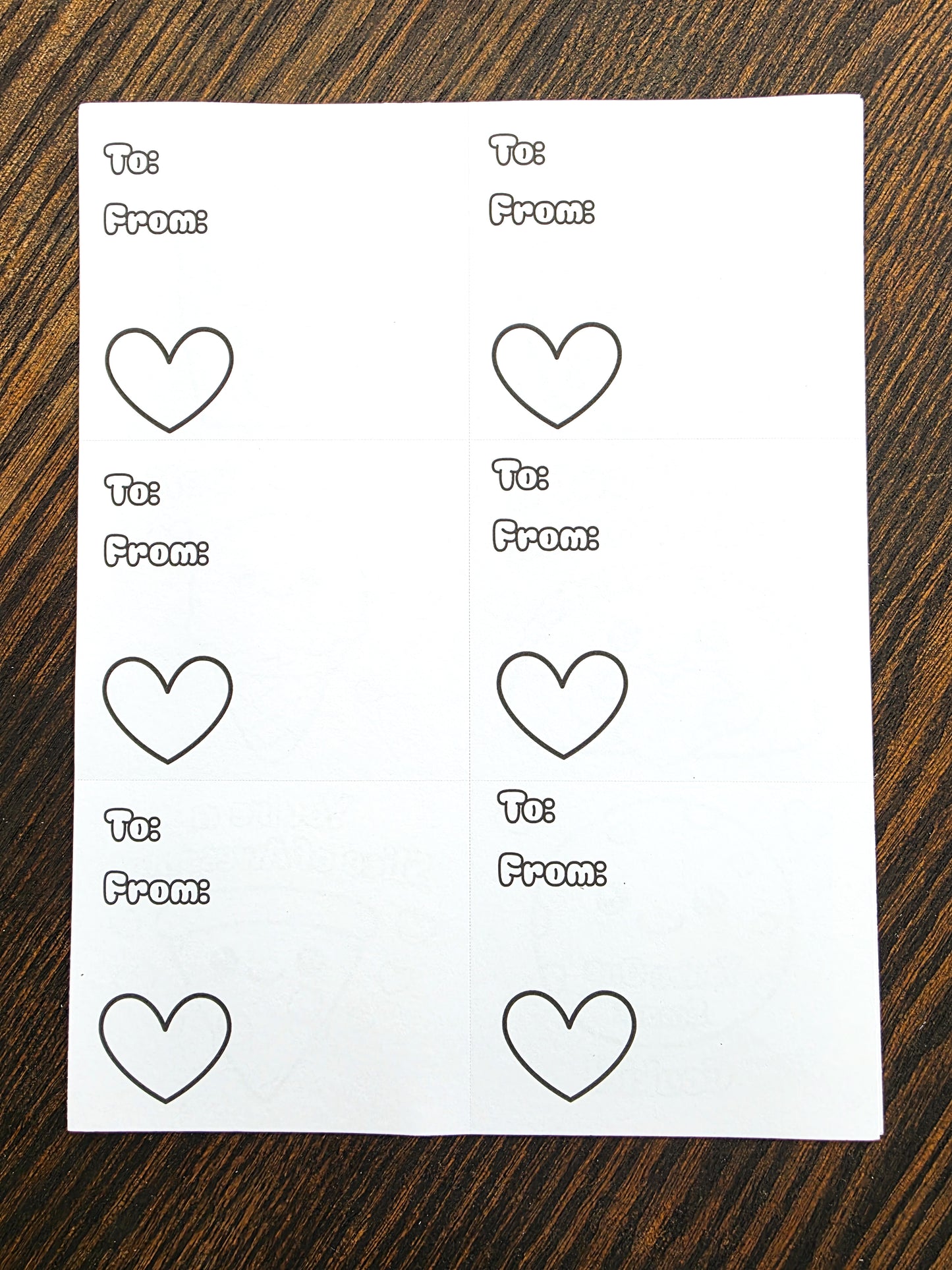 Sweetheart Snacks Valentine's Day Cards