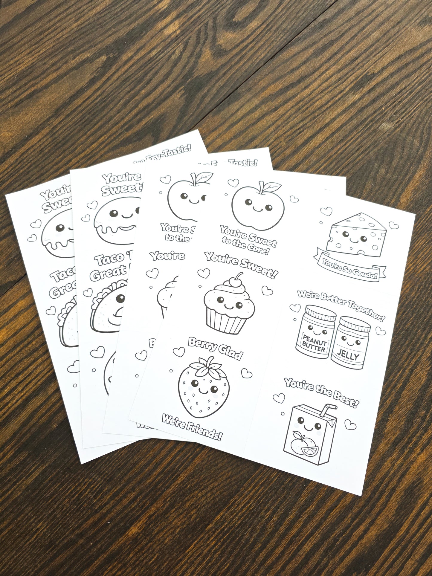 Sweetheart Snacks Valentine's Day Cards