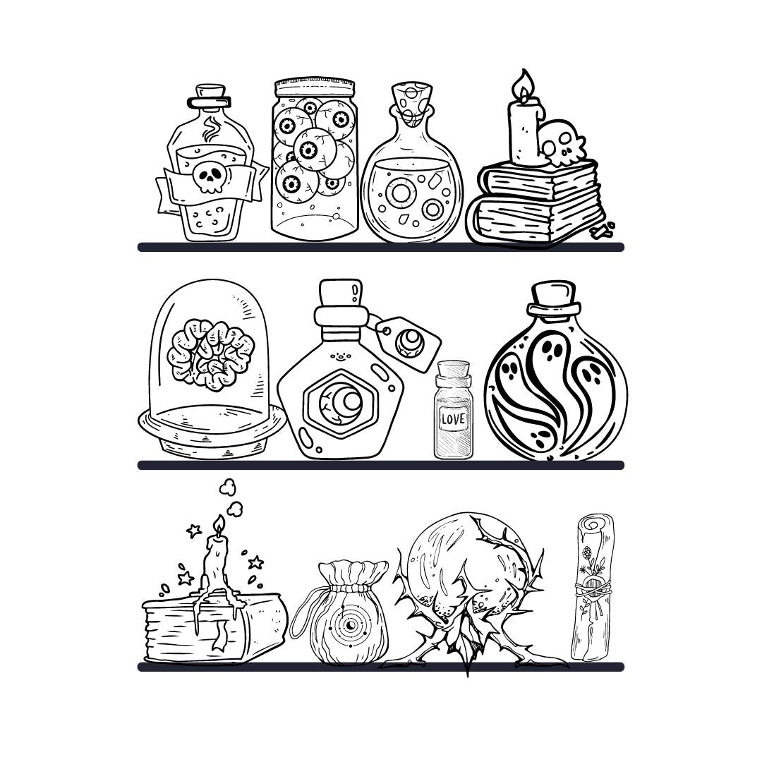 Halloween Coloring Book