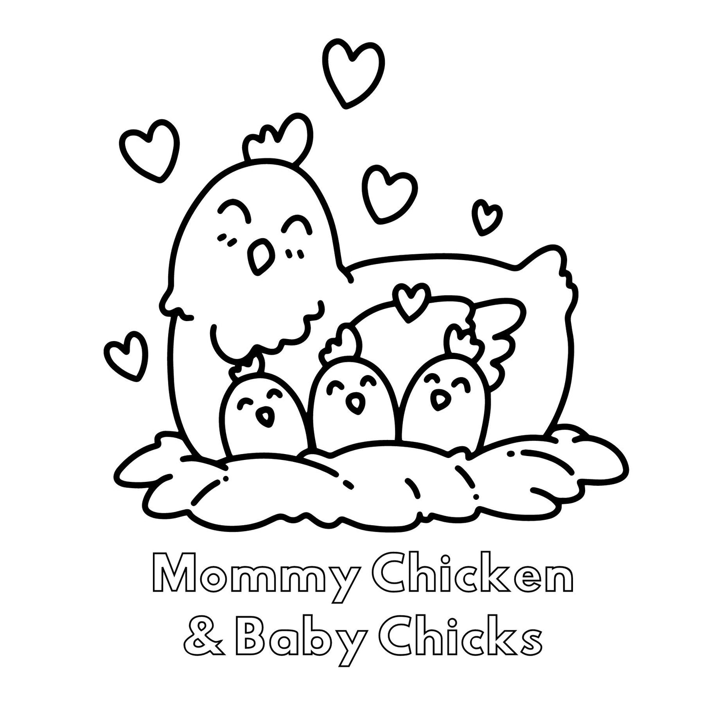 Mommy & Baby Mini Coloring Book