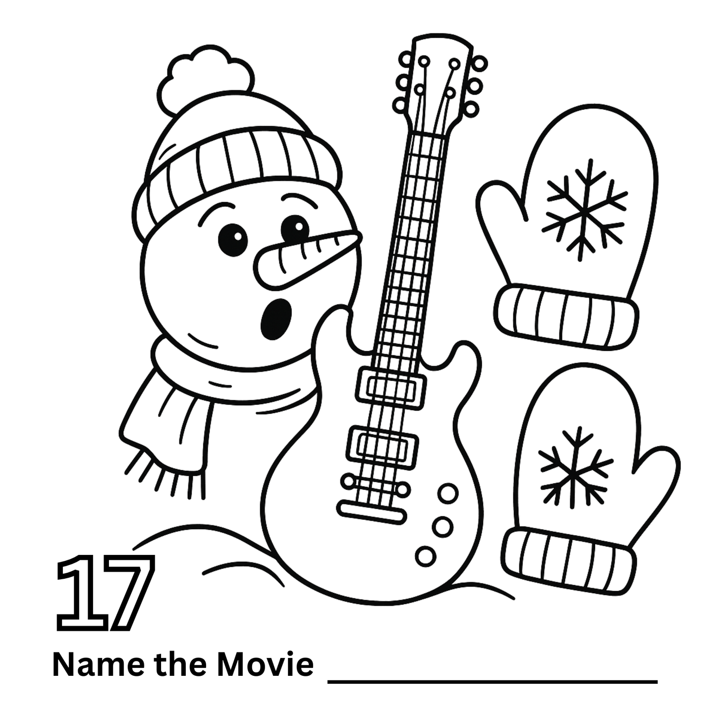 25 Days of Name The Christmas Movie Mini Coloring Book