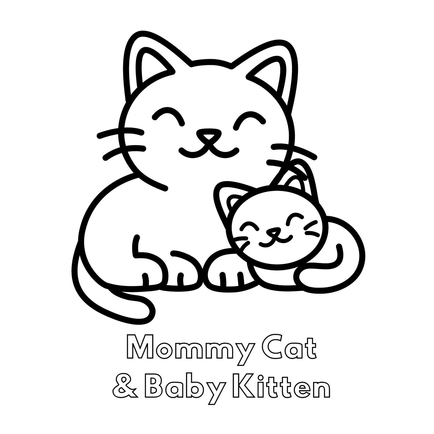 Mommy & Baby Mini Coloring Book