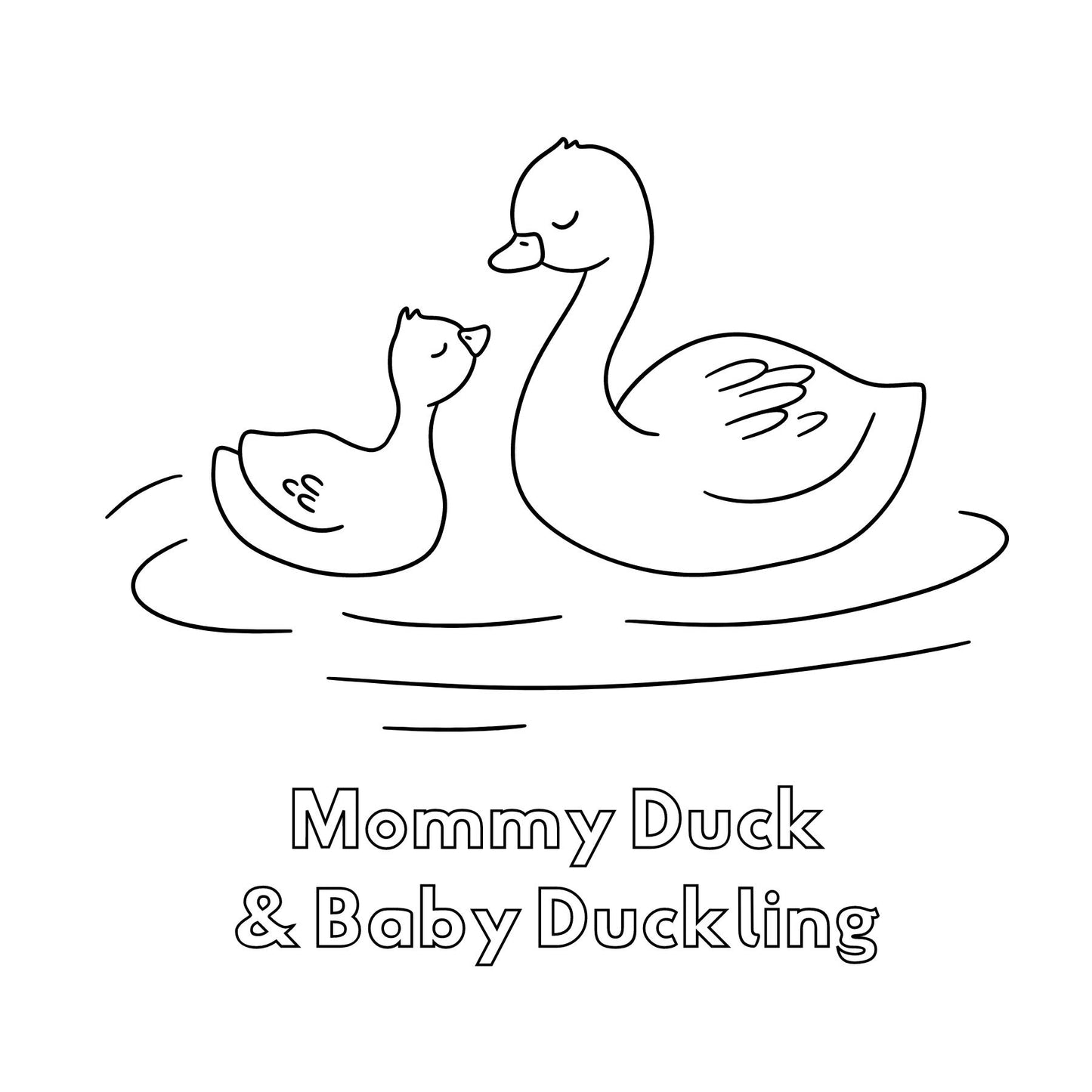 Mommy & Baby Mini Coloring Book