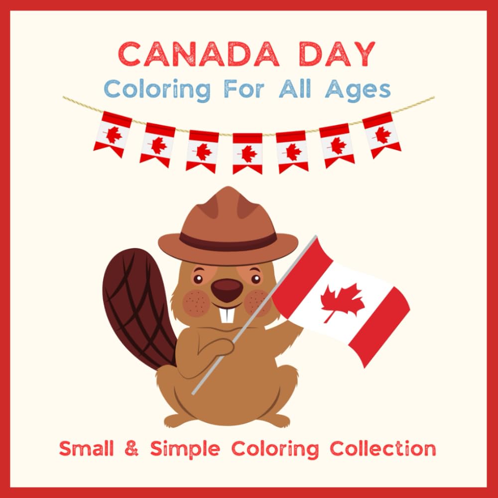 Canada Day Mini Coloring Book