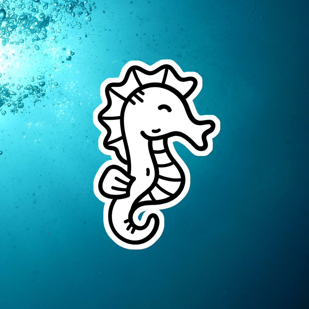 Under The Sea Colorable Stickers Pack