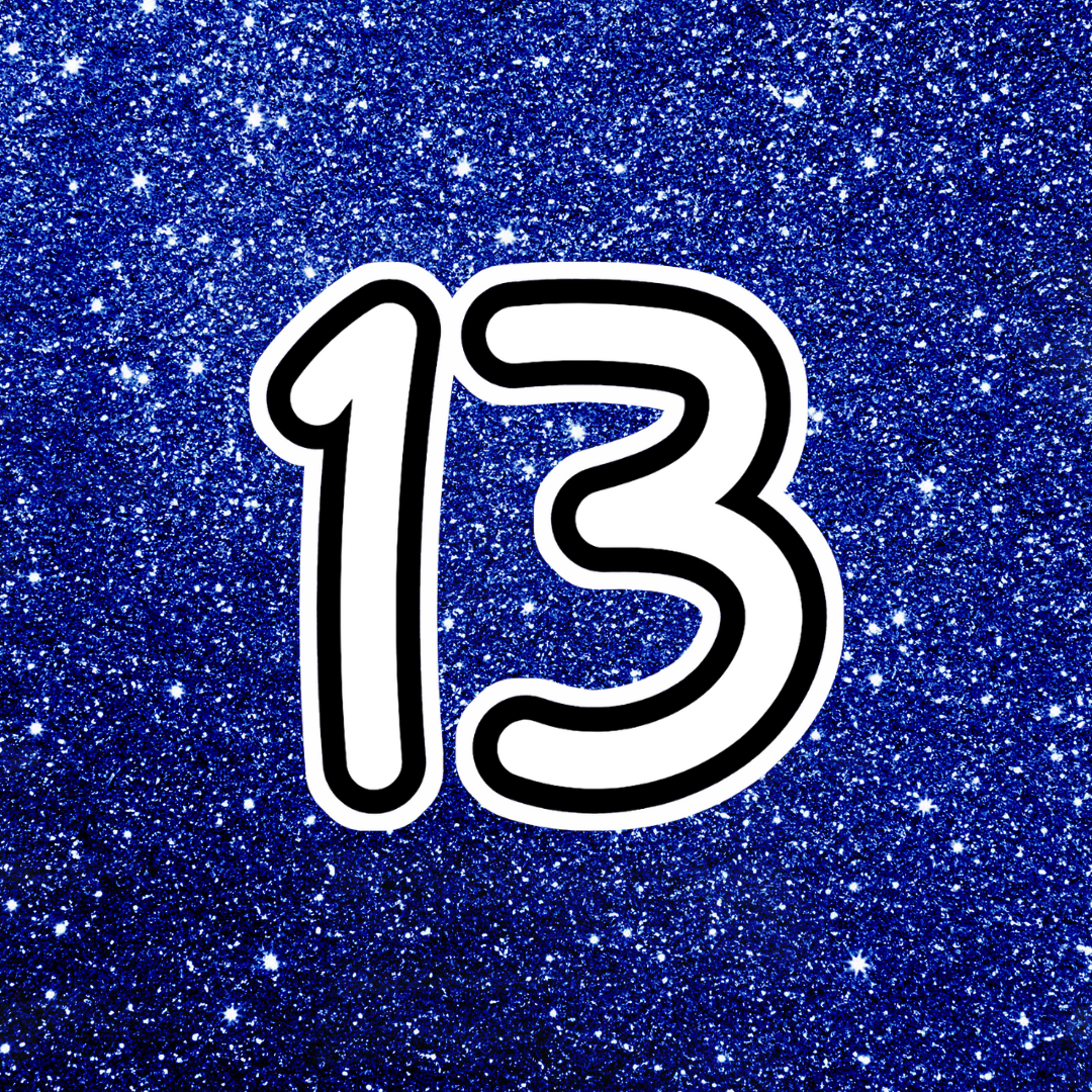 13 Colorable Sticker - Vinyl Sticker YOU Color