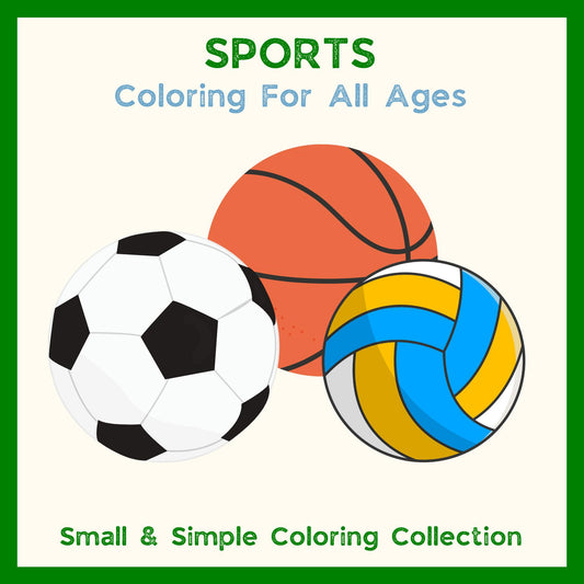 Sports Mini Coloring Book