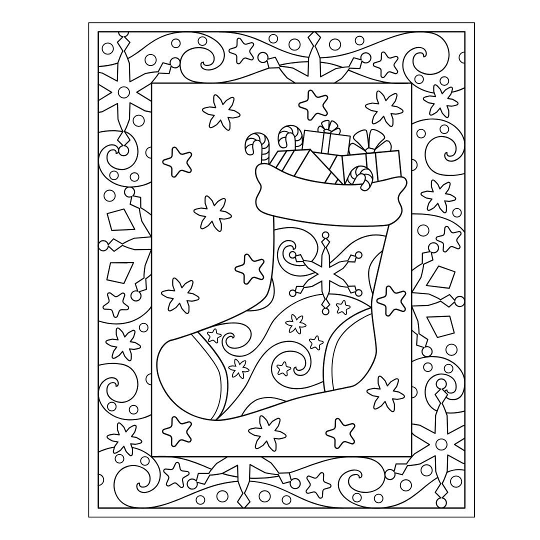 Cute & Comfy Christmas Coloring Book