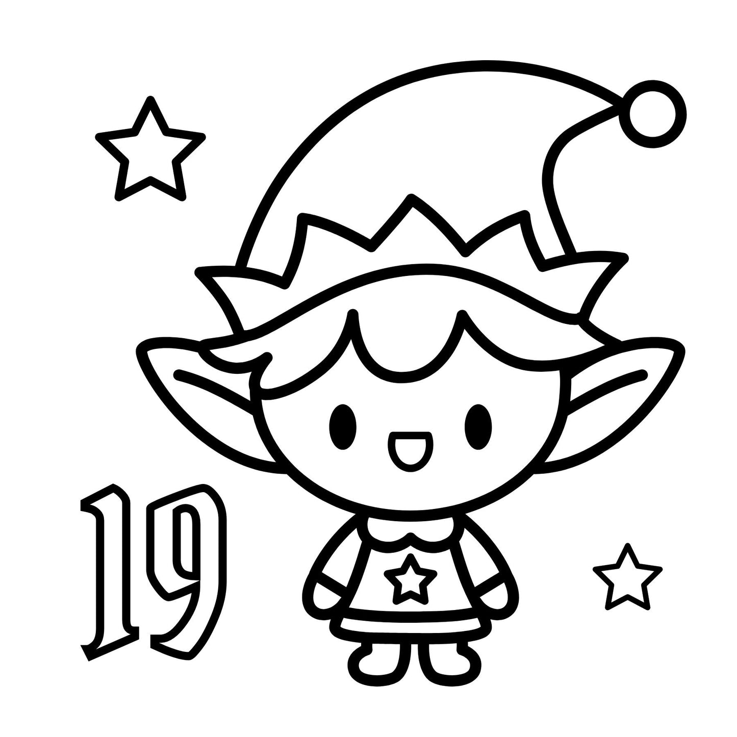 MISPRINTED - 25 Days of Christmas Mini Coloring book