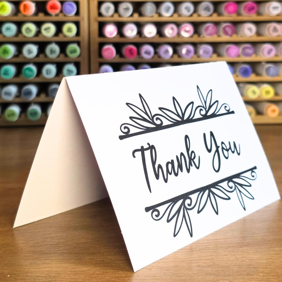 Thank You Card Set - Cards YOU Color