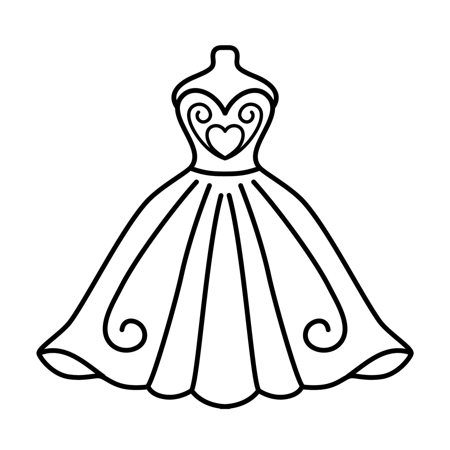 Dresses Mini Coloring Book