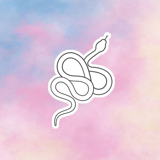 Snake Colorable Sticker - Vinyl Sticker YOU Color