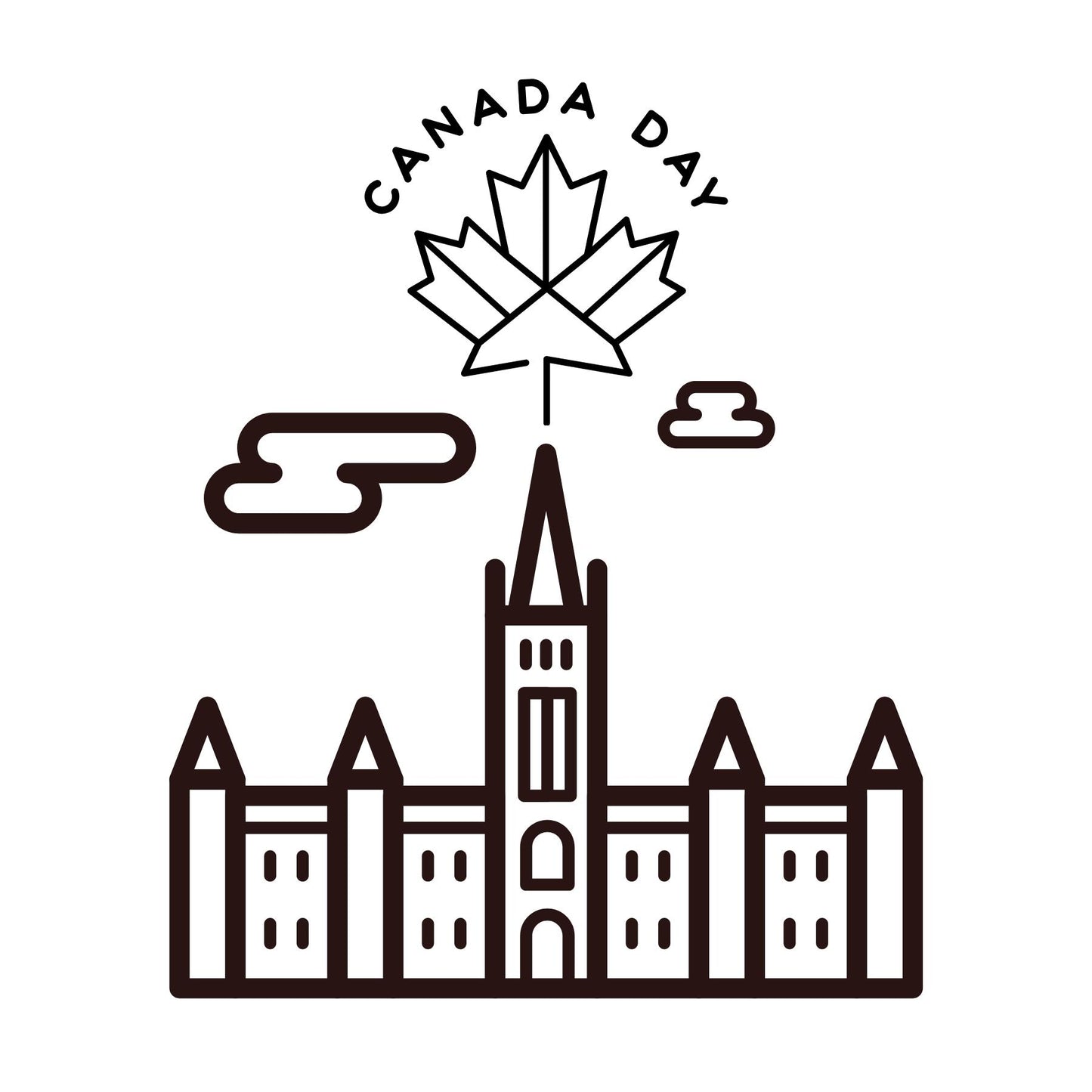 Canada Day Mini Coloring Book