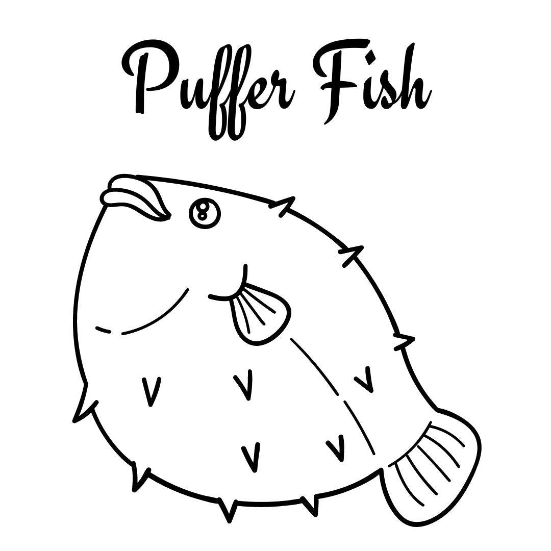 Ocean Creatures Coloring Book