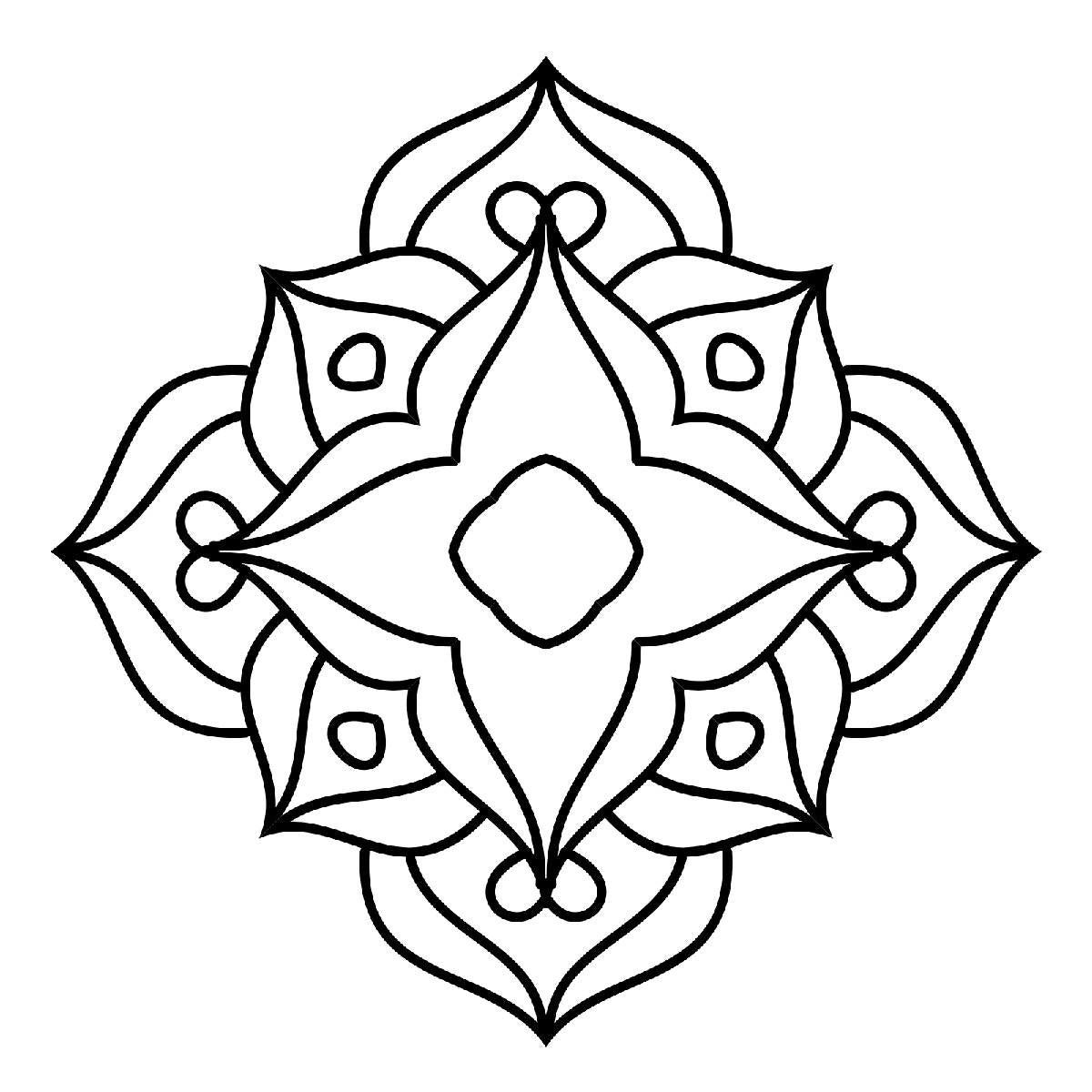 Simple Mandalas Coloring Book
