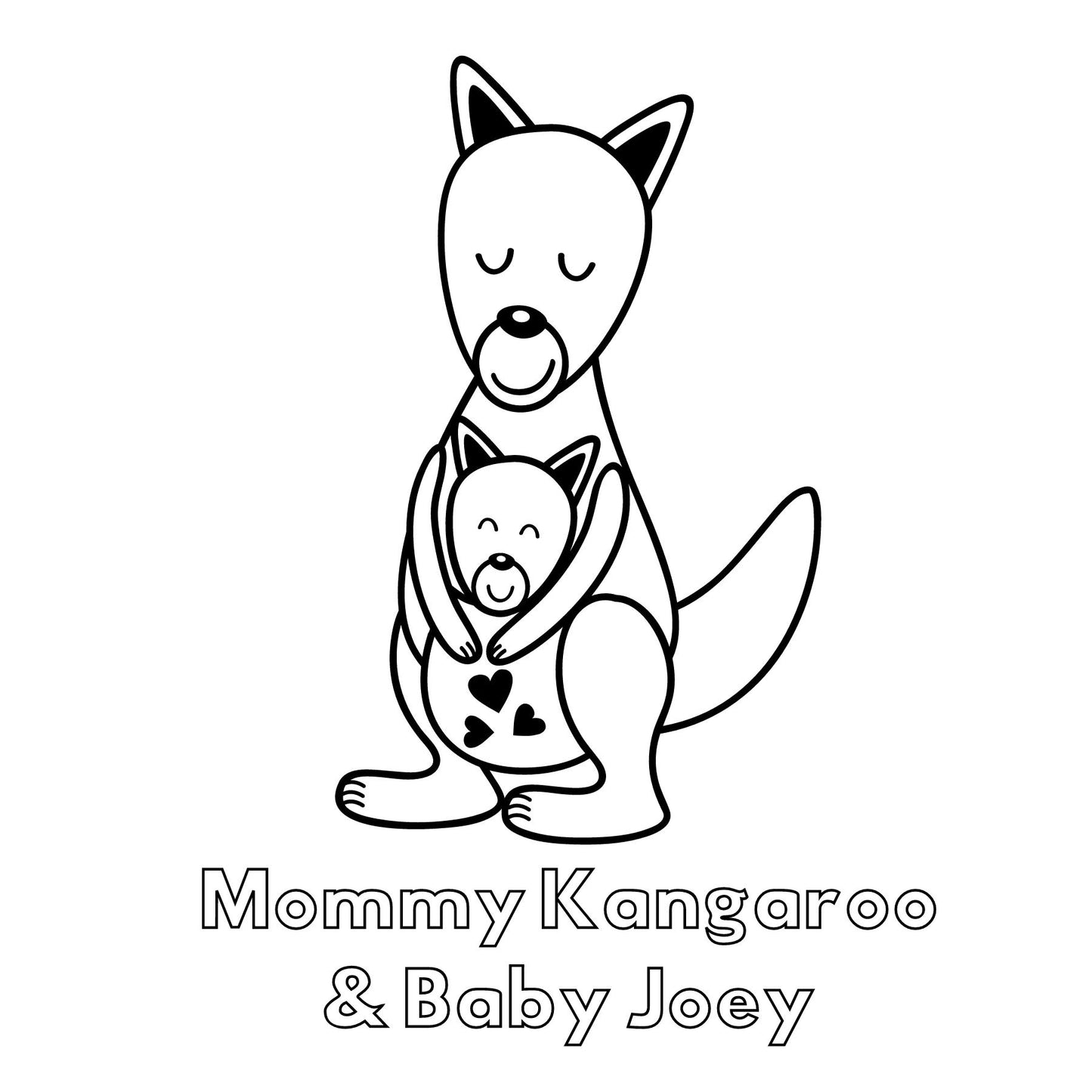 Mommy & Baby Mini Coloring Book