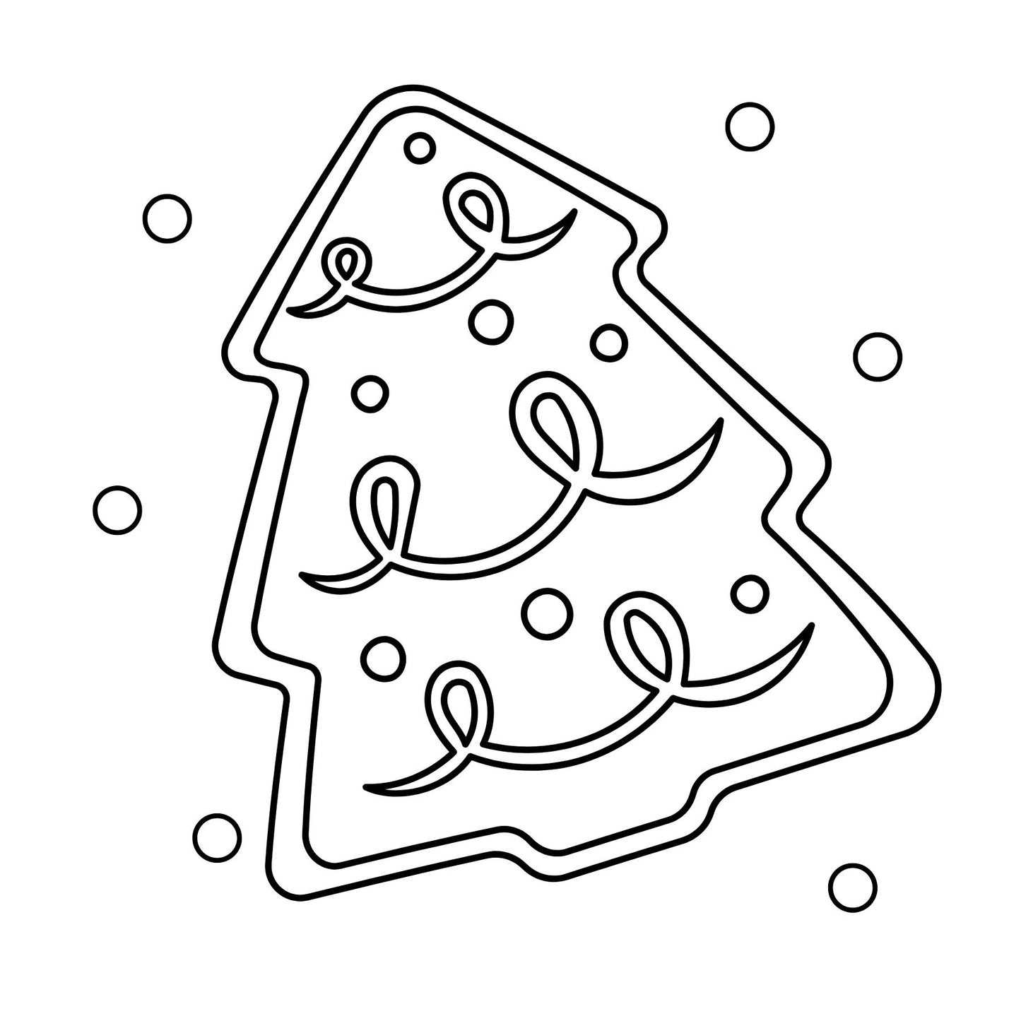 Christmas Cookies Mini Coloring Book