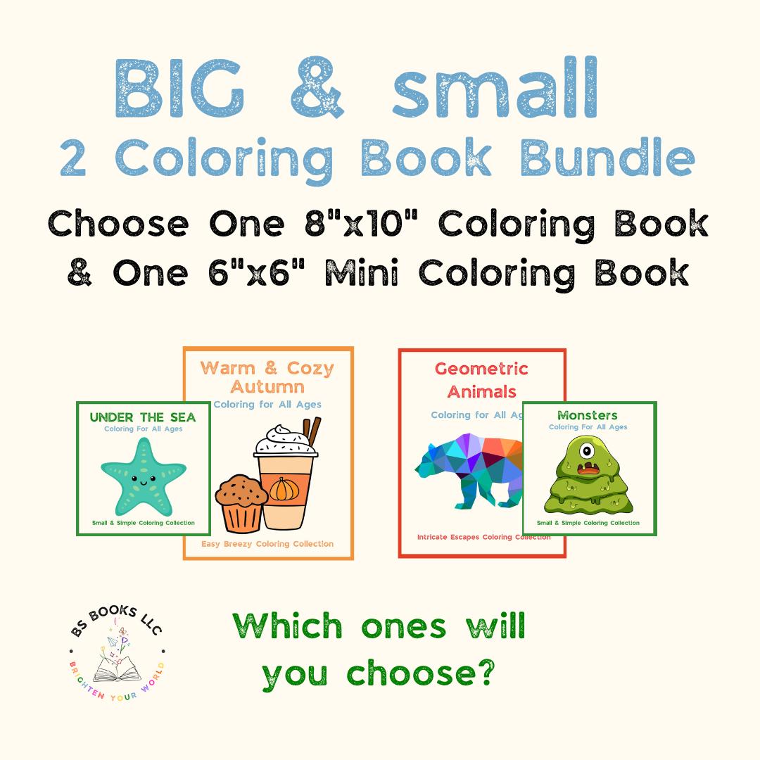 BIG & small Coloring Book Bundle