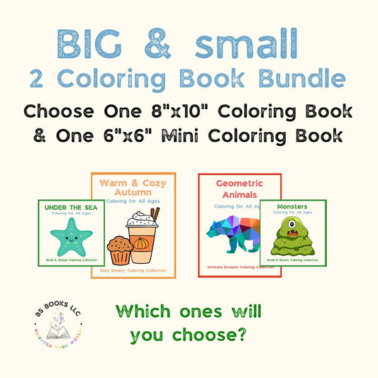 BIG & small Coloring Book Bundle