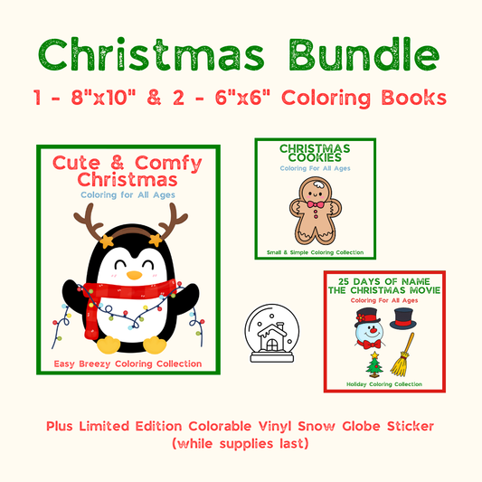 Christmas Coloring Books Bundle