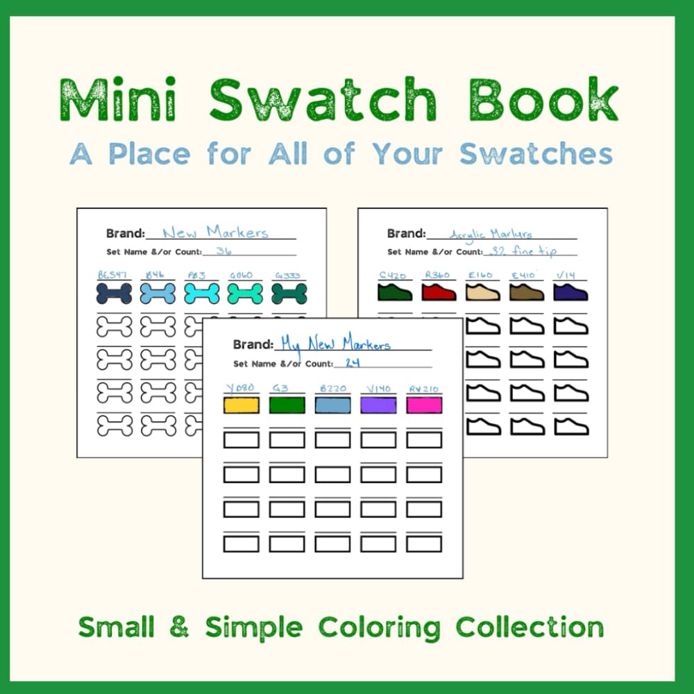 Swatch Book Bundle - 2 different sized swatch books for ALL of your swatches