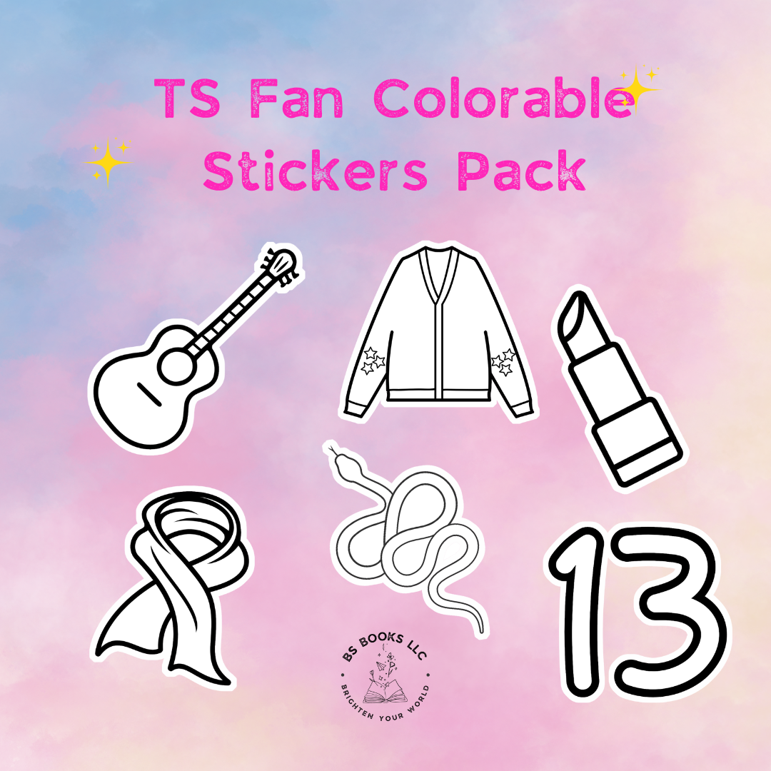 TS Fan Colorable Stickers Pack