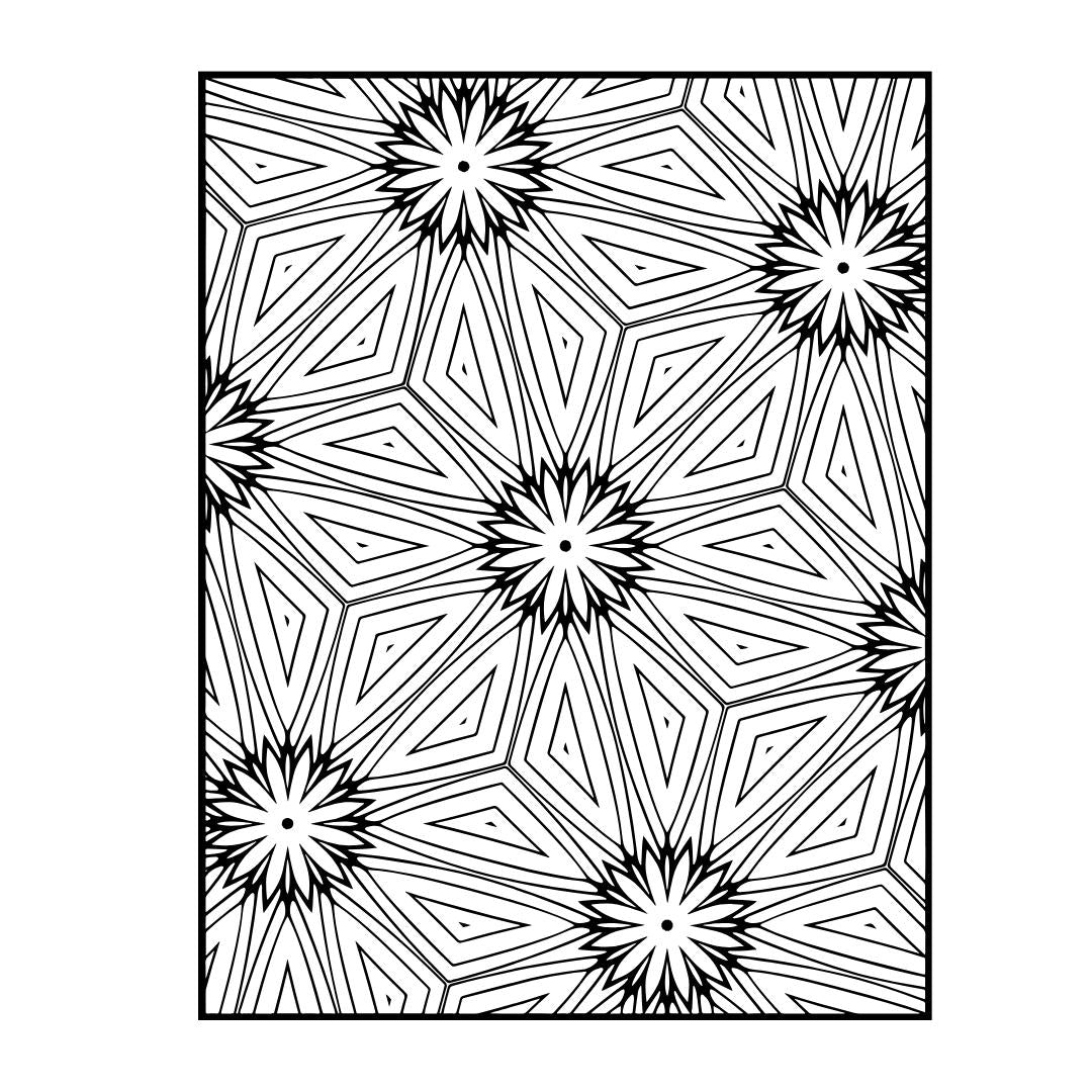Kaleidoscope Coloring Book