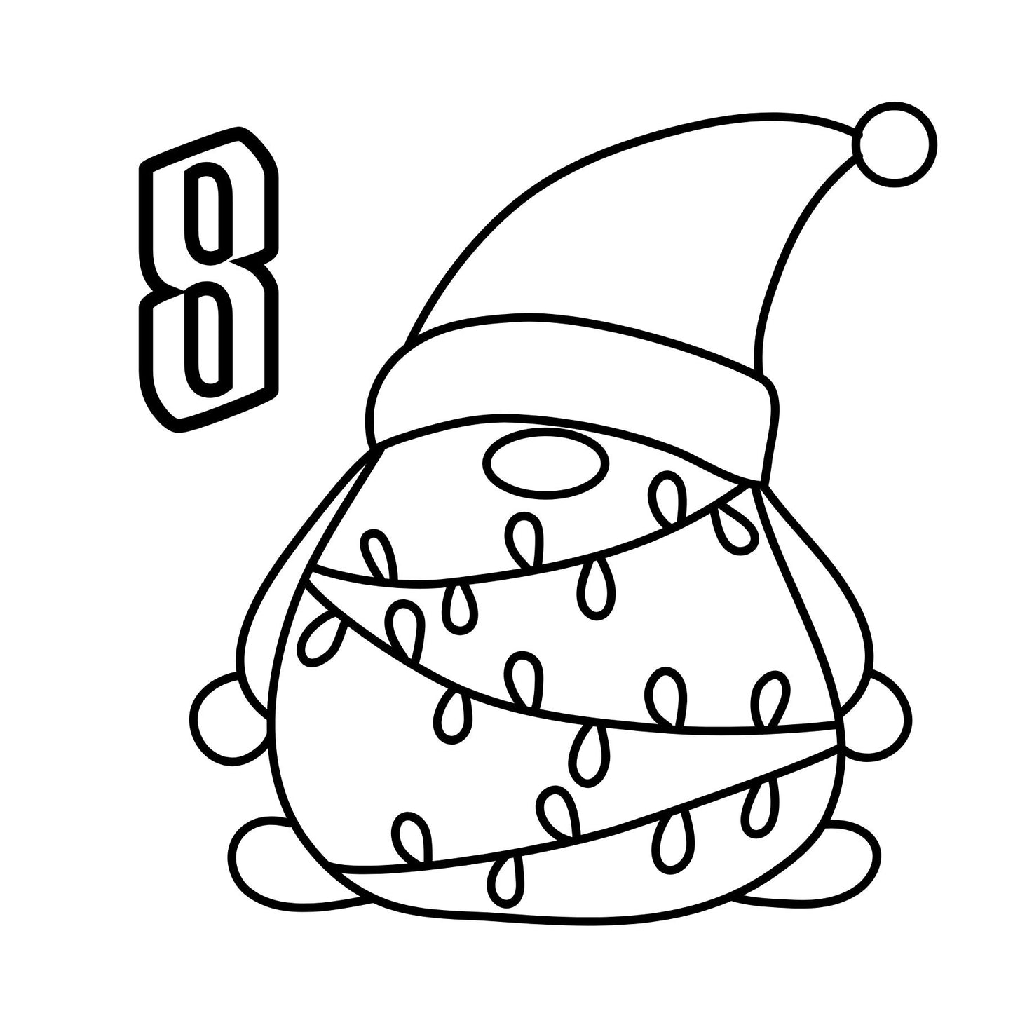 25 Days of Christmas Mini Coloring Book