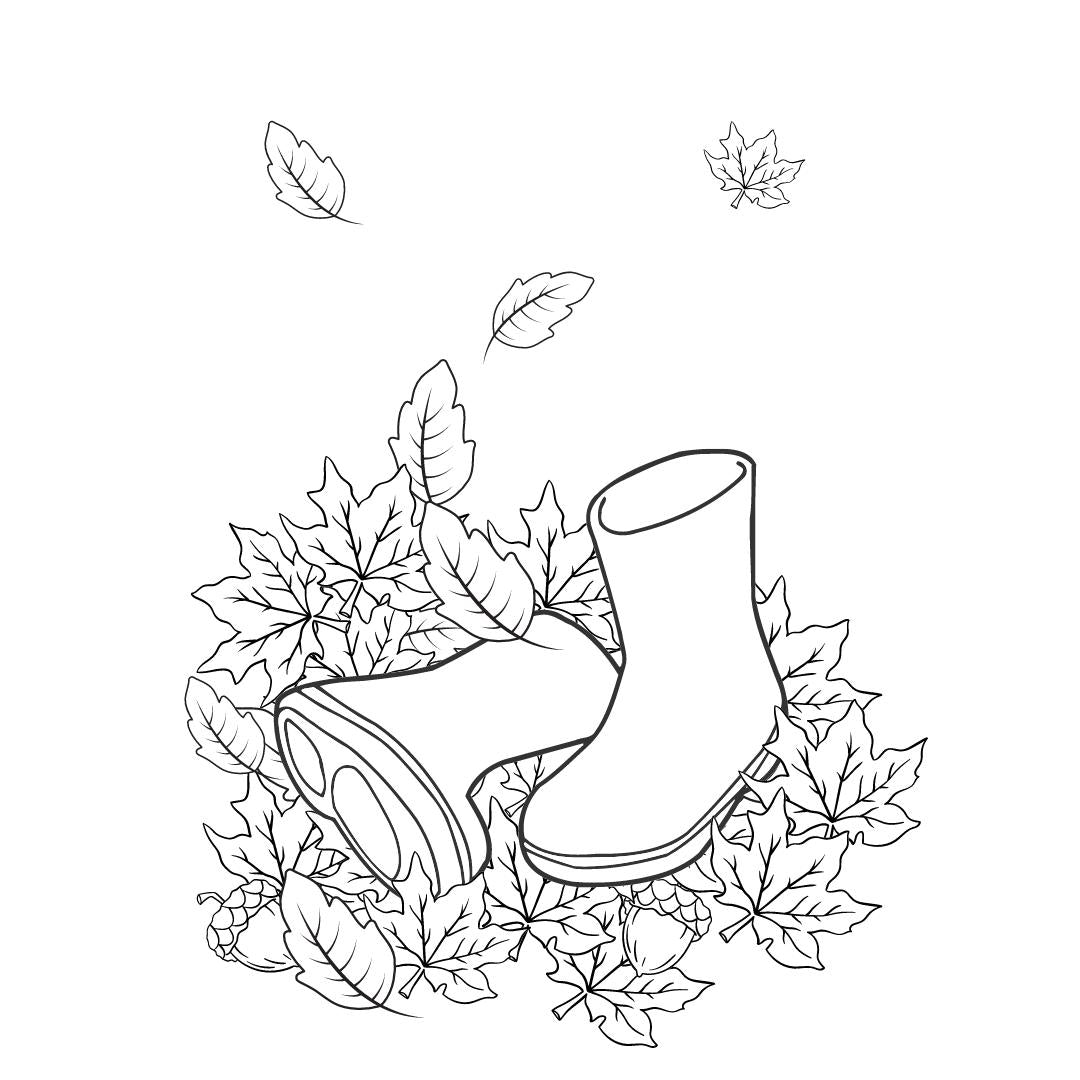 Warm & Cozy Autumn Coloring Book