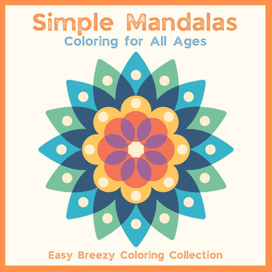 Simple Mandalas Coloring Book