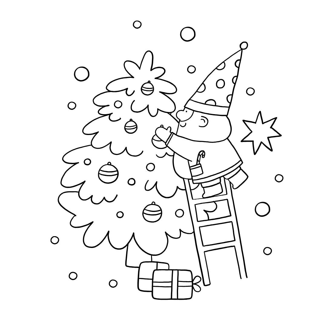 Cute & Comfy Christmas Coloring Book