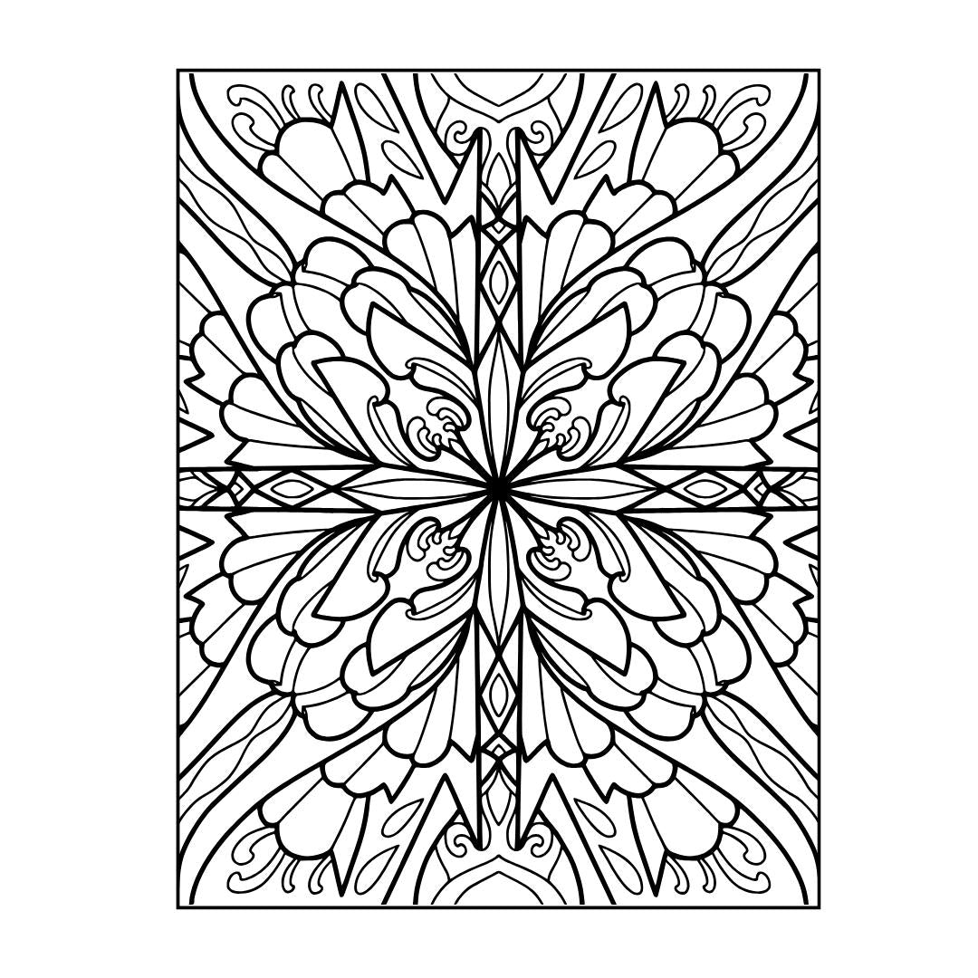 Kaleidoscope Coloring Book