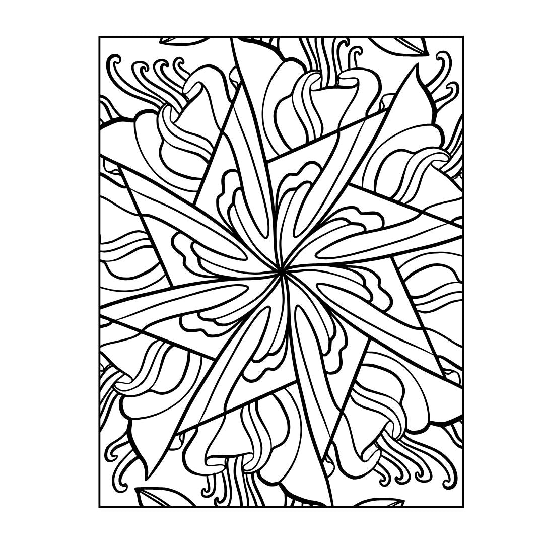 Kaleidoscope Coloring Book
