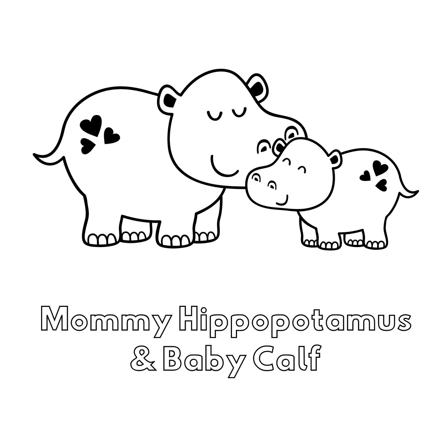 Mommy & Baby Mini Coloring Book