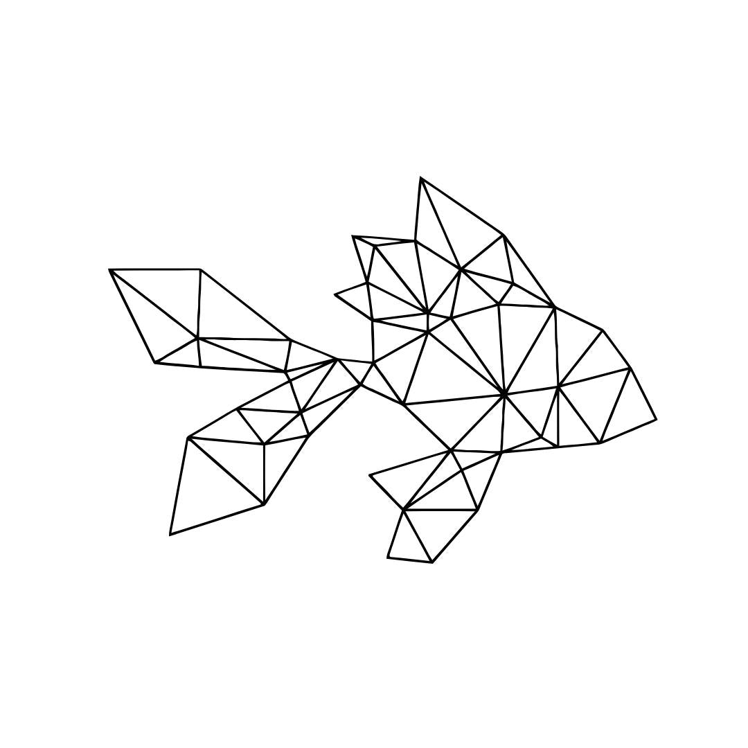 Geometric Animals Coloring Book