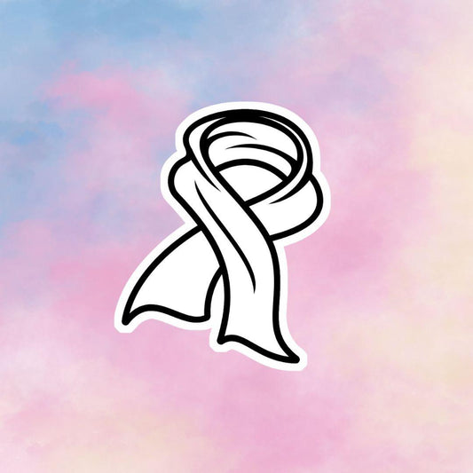 Scarf Colorable Sticker - Vinyl Sticker YOU Color