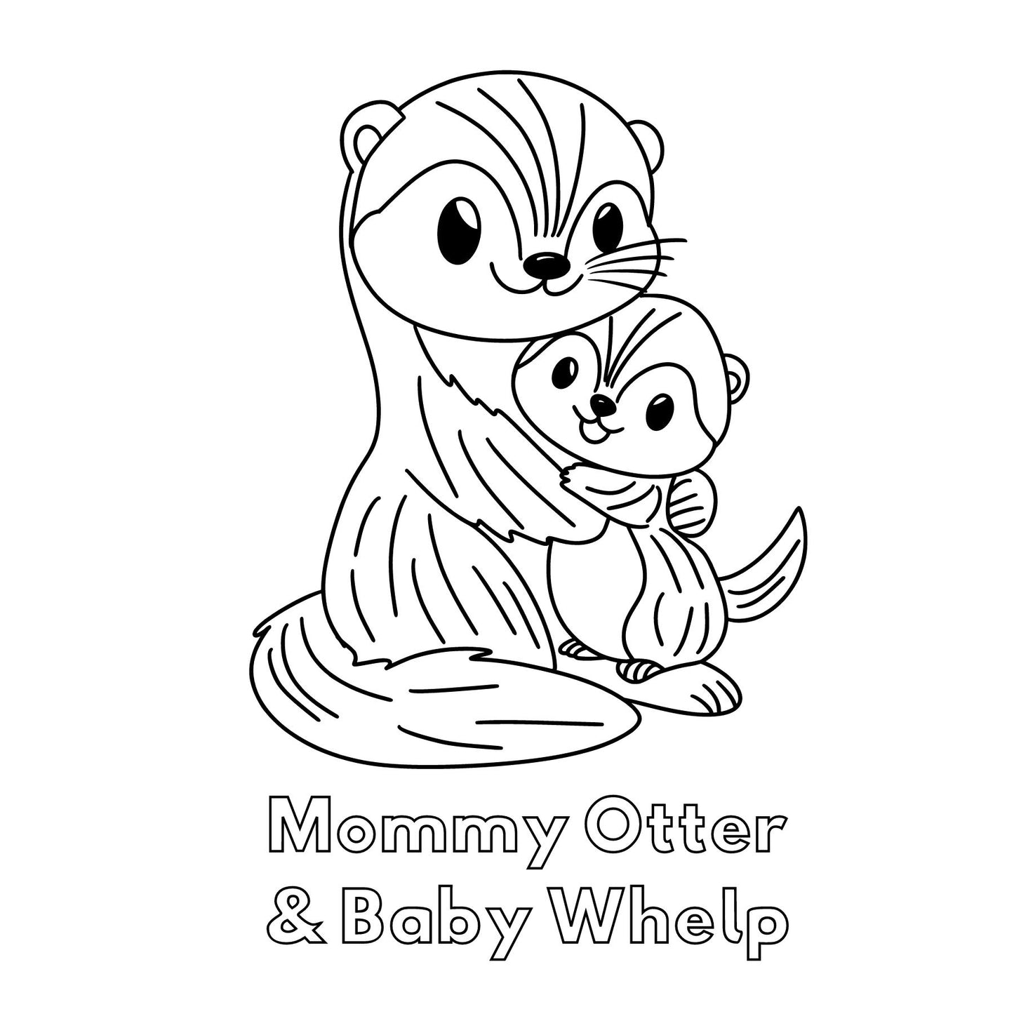Mommy & Baby Mini Coloring Book