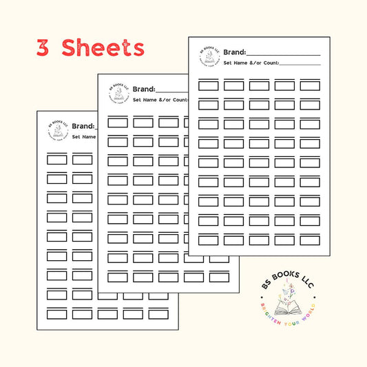 3 Swatch Sheets - 5.5" x 8.5" - White Cardstock