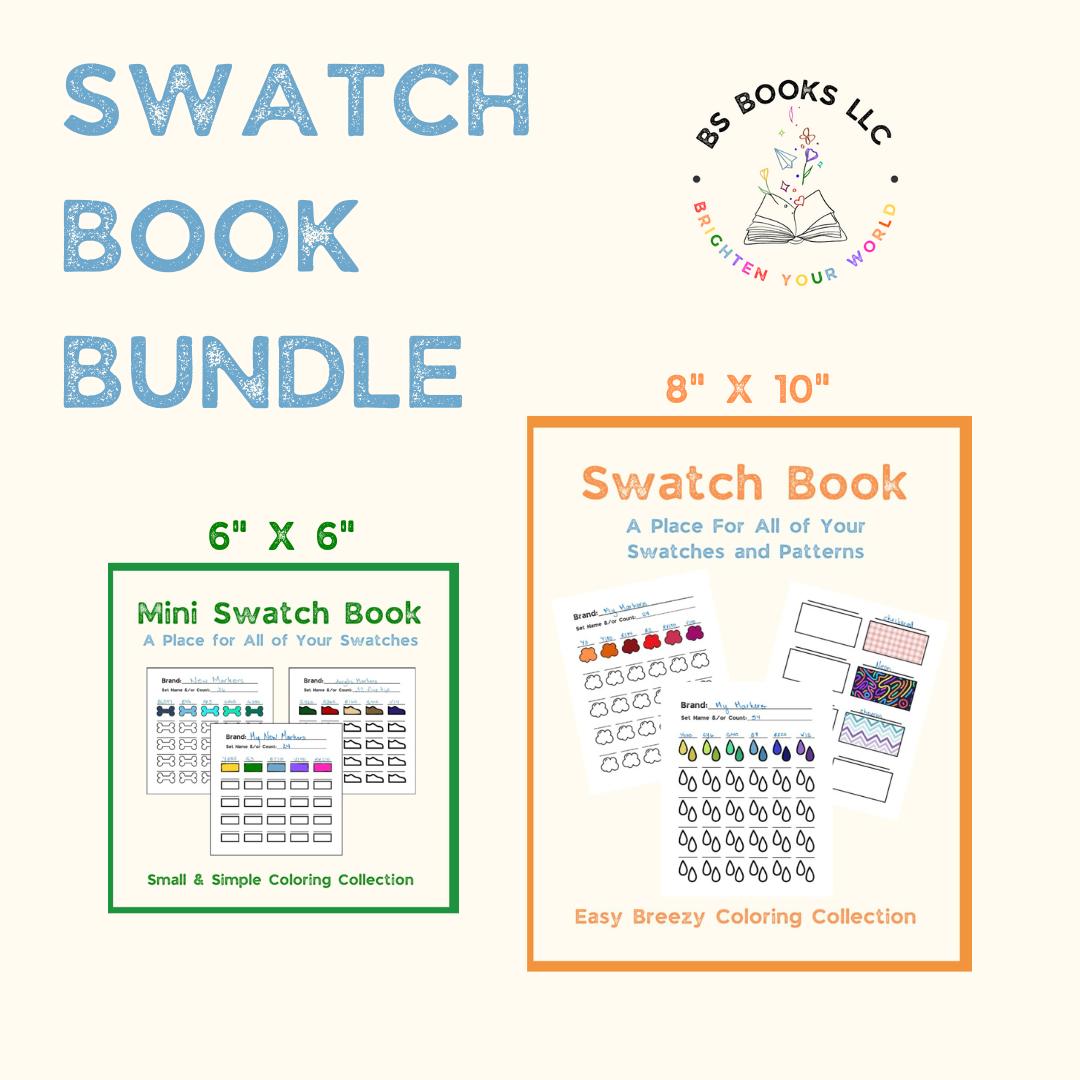 Swatch Book Bundle - 2 different sized swatch books for ALL of your swatches